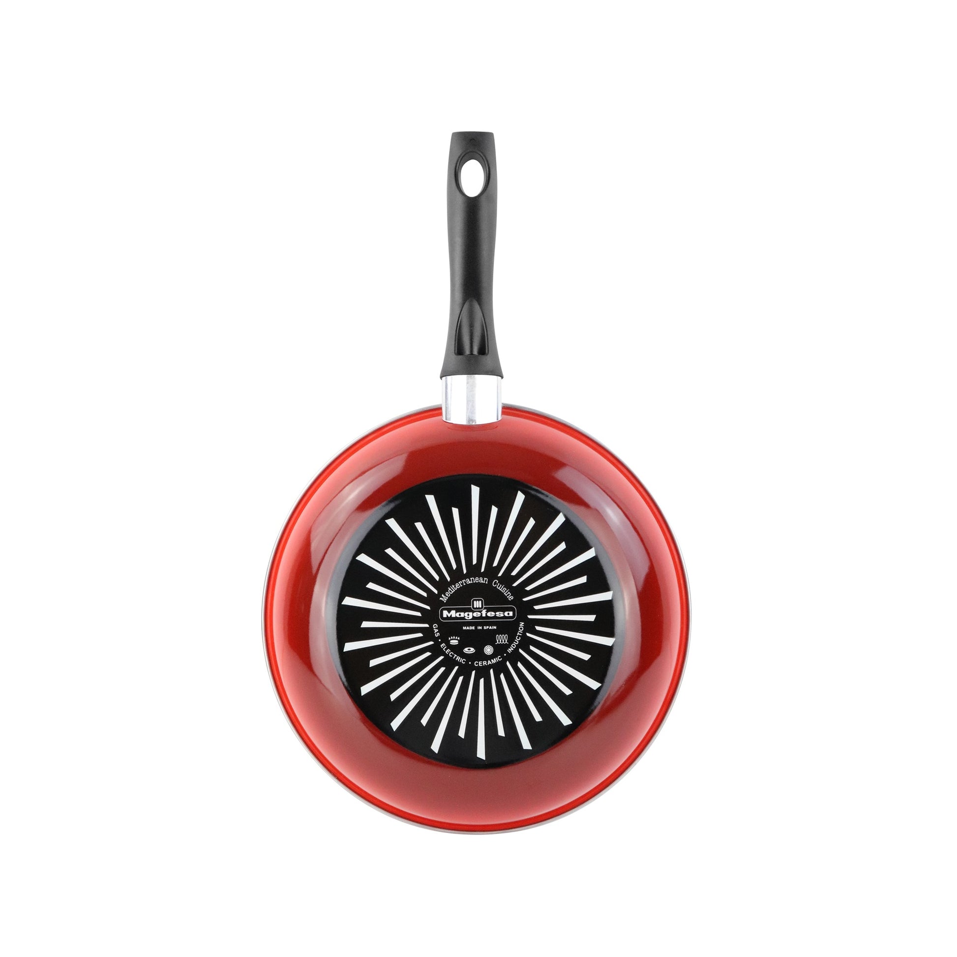 Sartén 'sr' Ø30cm Acero Esmaltado Rojo Magefesa_5