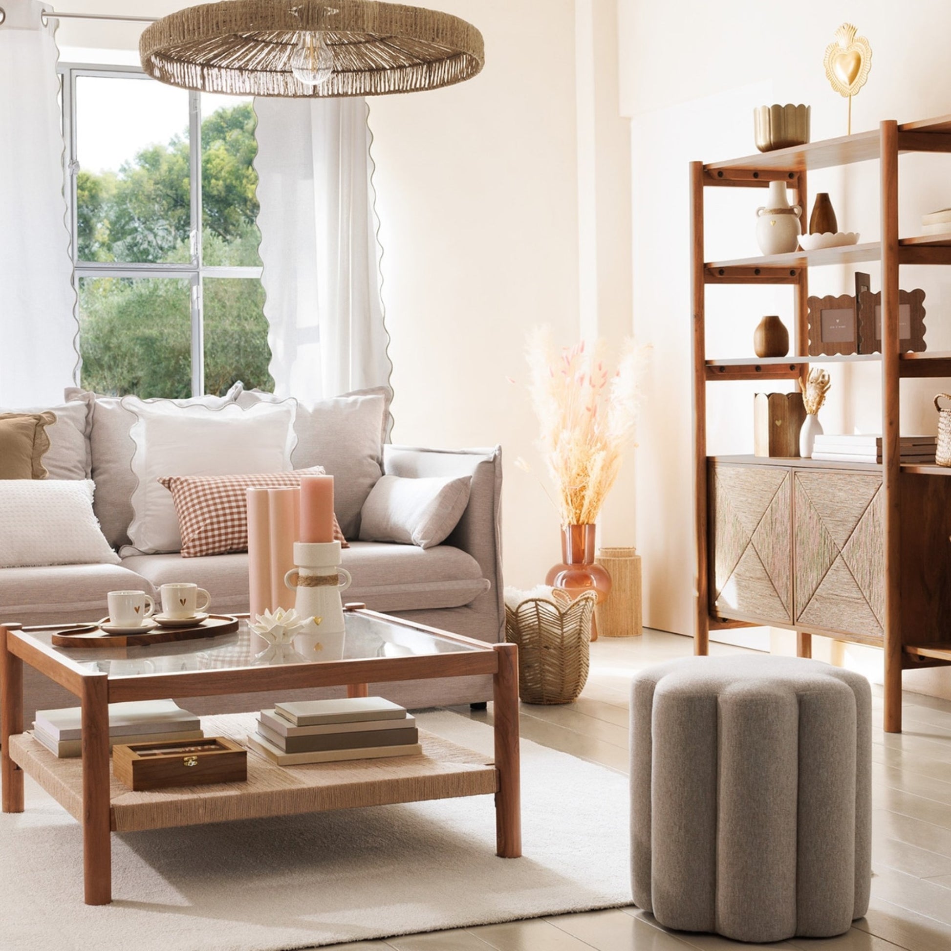 Puf The Floral Collection Beige_3