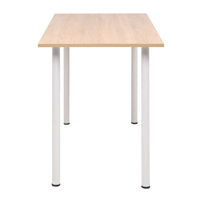 Mesa De Comedor 120x60x73 Cm Color Roble Y Blanco_1
