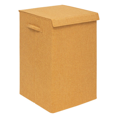 Cesta De Ropa Colors 74l Mdf Y Poliéster Mostaza_0