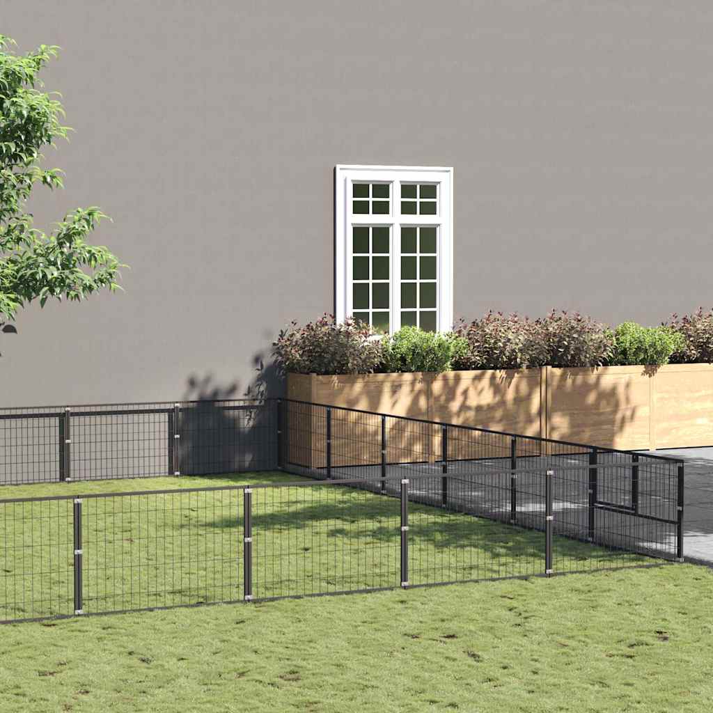 Perrera Acero 36 M² Negra_1