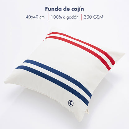 Funda De Cojín 40x40cm 100% Algodón 300gsm Color Crudo El Ganso_1
