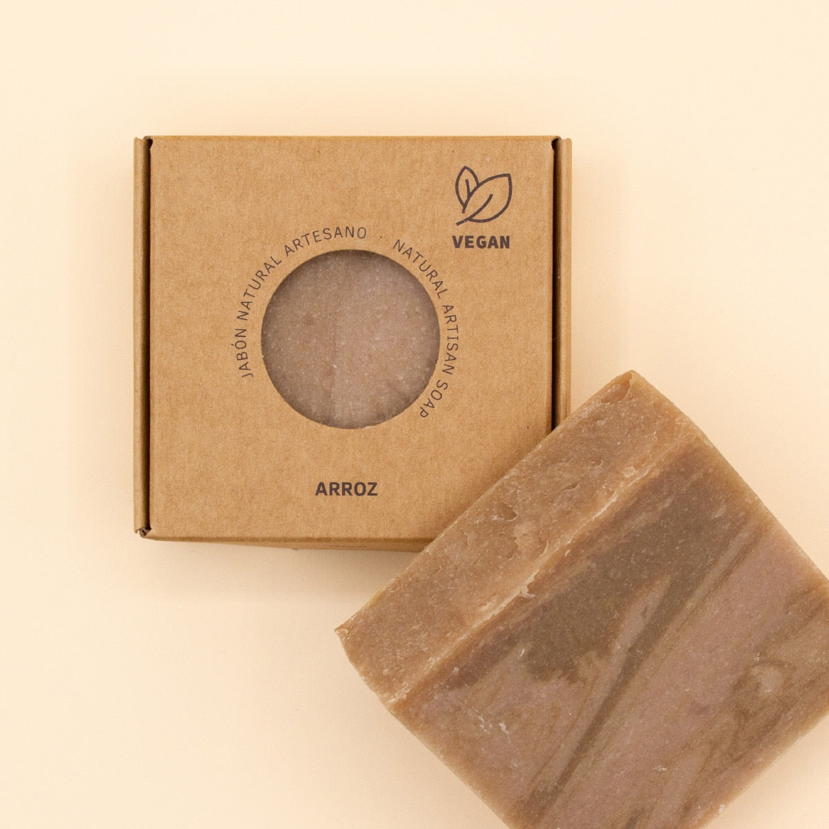 Jabón Natural Artesano de Arroz Labnatur 100 g | Hidrata y Suaviza | Piel Sensible | Vegano_3