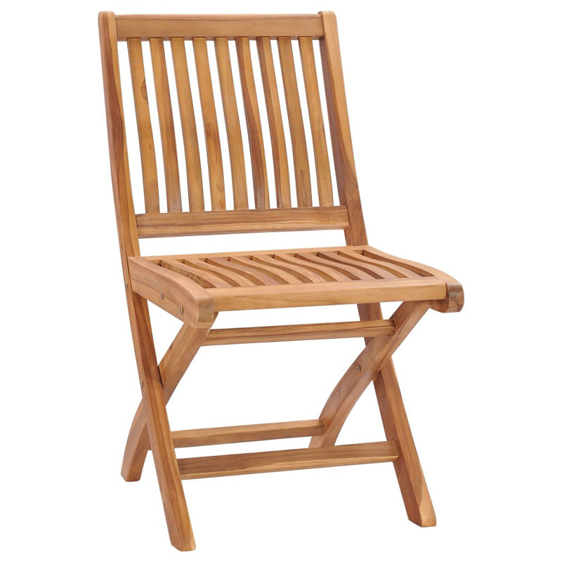 Vidaxl Sillas De Jardín Plegables 8 Uds Madera Maciza Teca Con Cojines_3