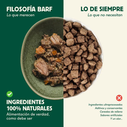 Menú completo BARF de Cordero para perros, Wild Balance, 400 g