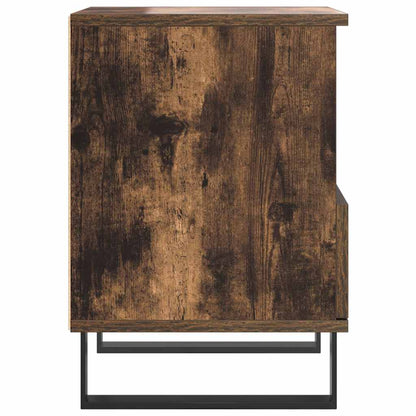 Mesita De Noche Madera De Ingeniería Roble Ahumado 40x35x50 Cm_4