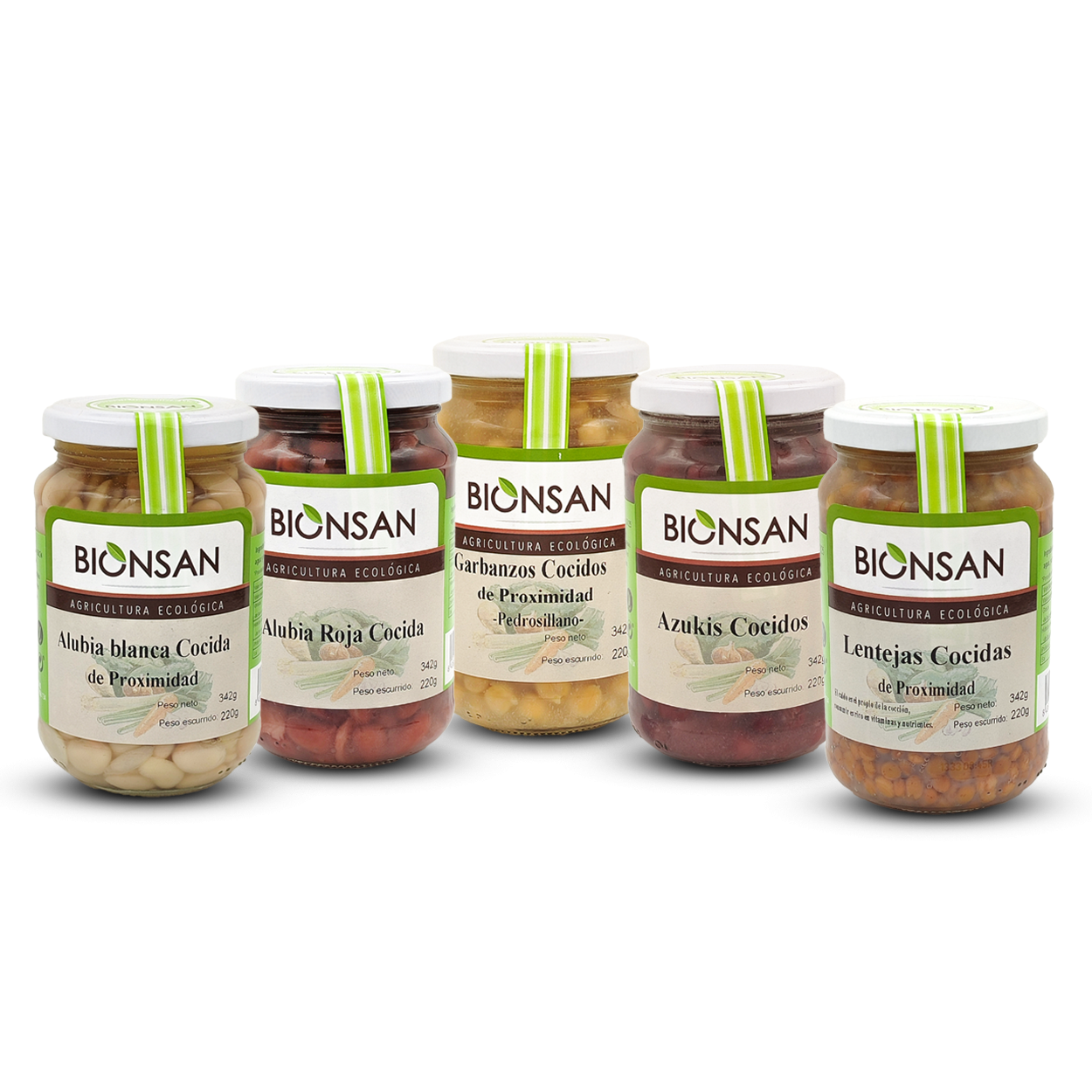 Pack 5 Legumbres Cocidas 220grs Eco Bionsan_0