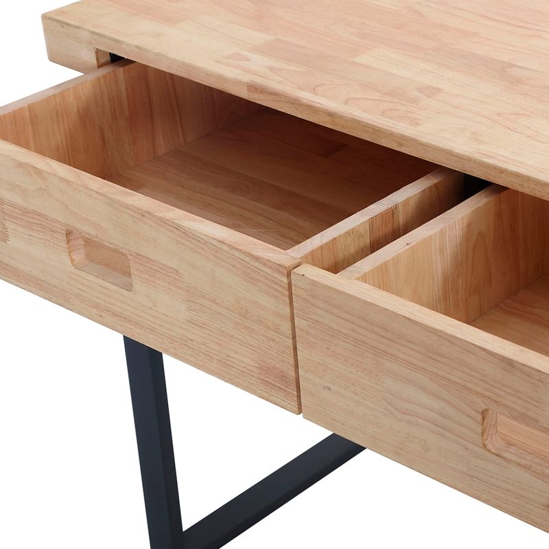 Mesa De Escritorio Natural 2 Cajones_4