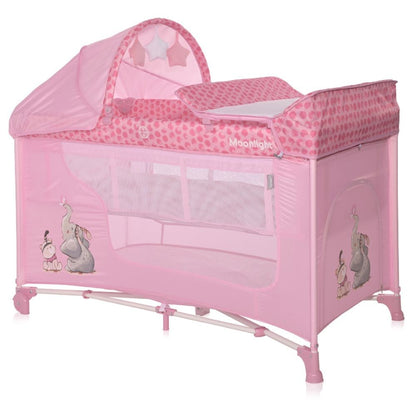 Cuna De Viaje Moonlight Plus (2 Niveles) Mellow Rose Fellows_0