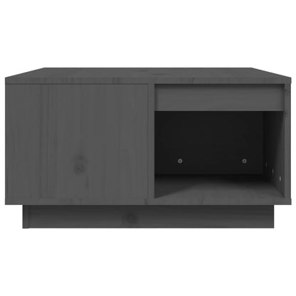 Mesa De Centro De Madera Maciza De Pino Gris 60x61x32,5 Cm_4