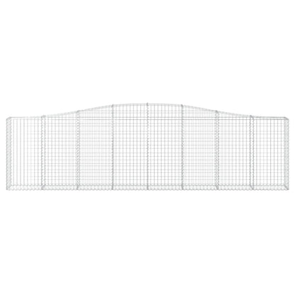 Cestas De Gaviones 7 Uds Forma De Arco Hierro 400x30x100/120 Cm_3