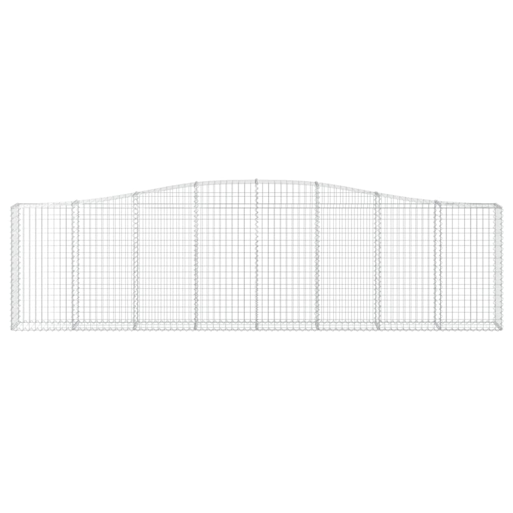Cestas De Gaviones 6 Uds Forma De Arco Hierro 400x30x100/120 Cm_3