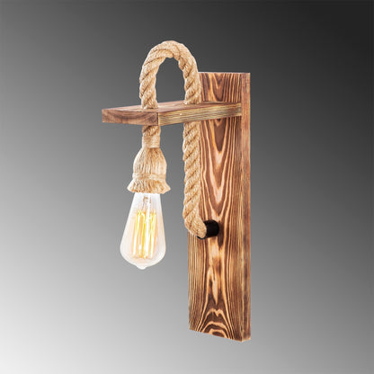 Aplique De Pared, Madera , Madera, 11x18x40, Casquillo 1 X E 27 Max 40 W_2