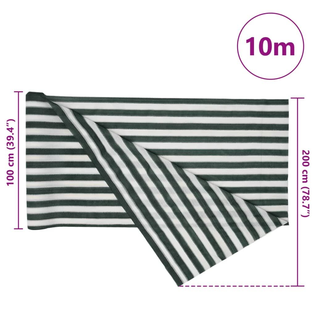 Vidaxl Red De Privacidad Hdpe Verde Y Blanco 2x10 M 75 G/m²_2
