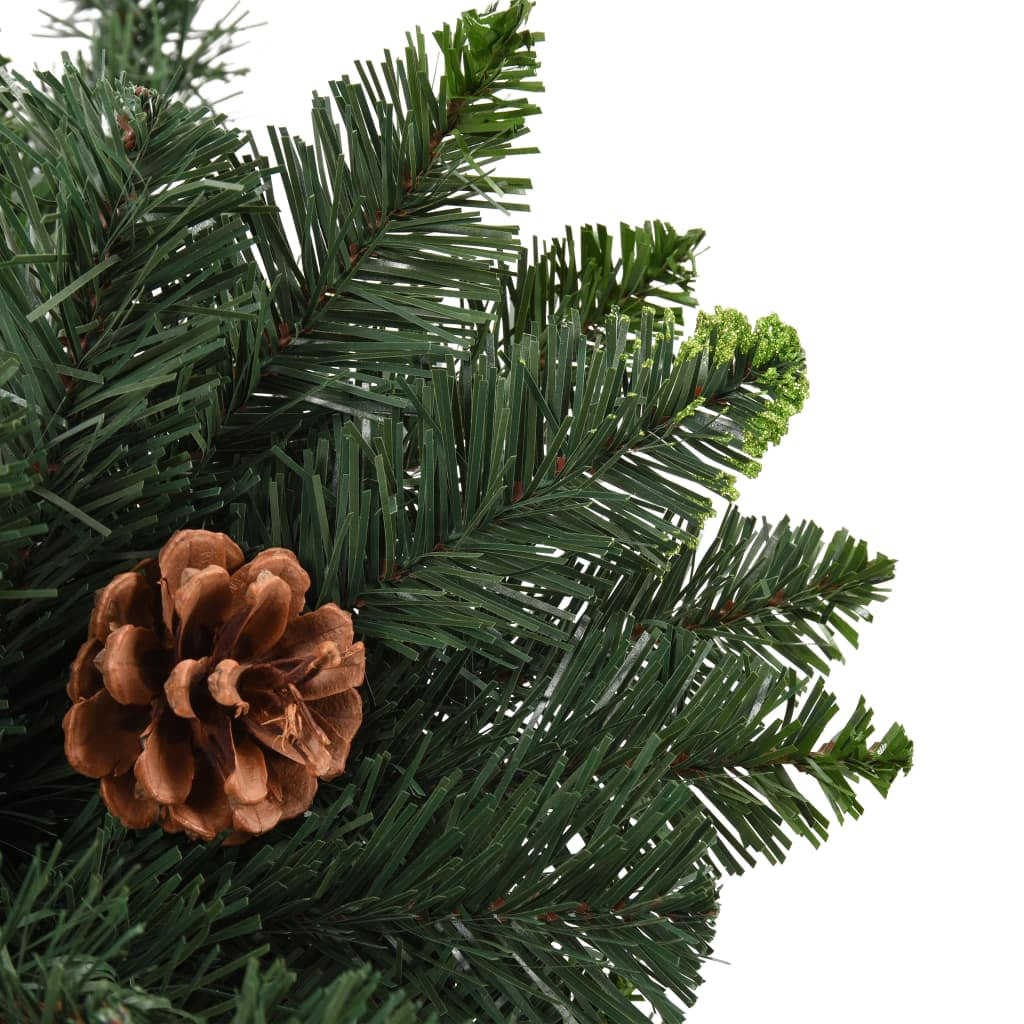 Vidaxl Árbol De Navidad Artificial Con Piñas Verde 150 Cm_3