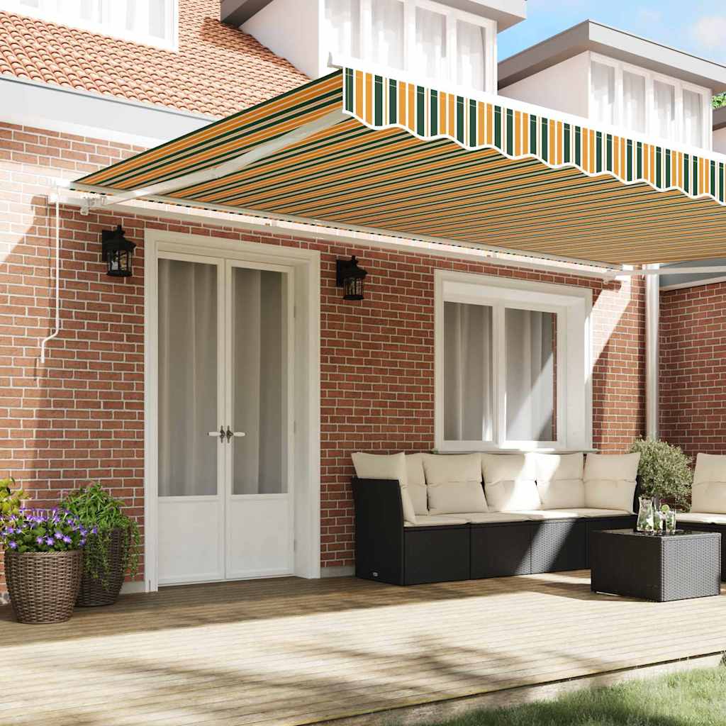 Toldo Retráctil Multicolor 500 X 350 Cm Poliéster Y Aluminio_2