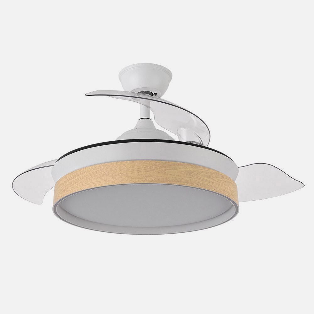 Ventilador Dc Iglu Blanc/hay 72w 6120lm 91d 3asp.desplegables 3000-4000-6000k Remoto, Temporizador, Memoria_3