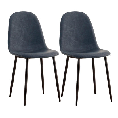 Pack 2 Sillas De Comedor De Piel Mera 56x44x87.5cm Thinia Home_0