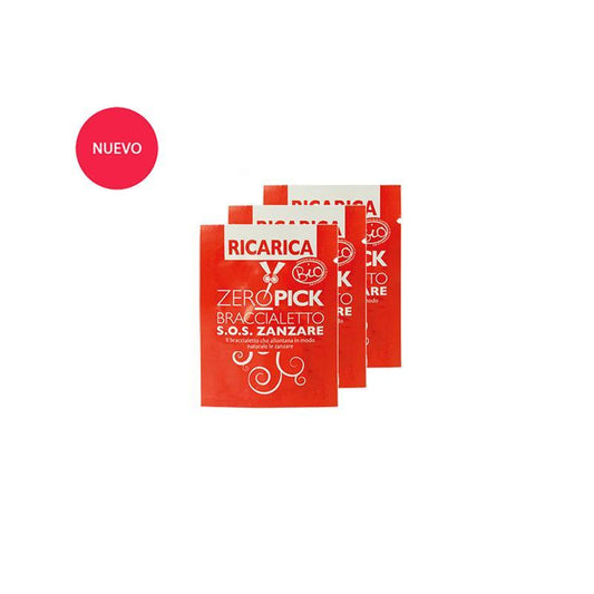 Kit 3 Placas de Recargas Pulseras Antimosquitos Zeropick