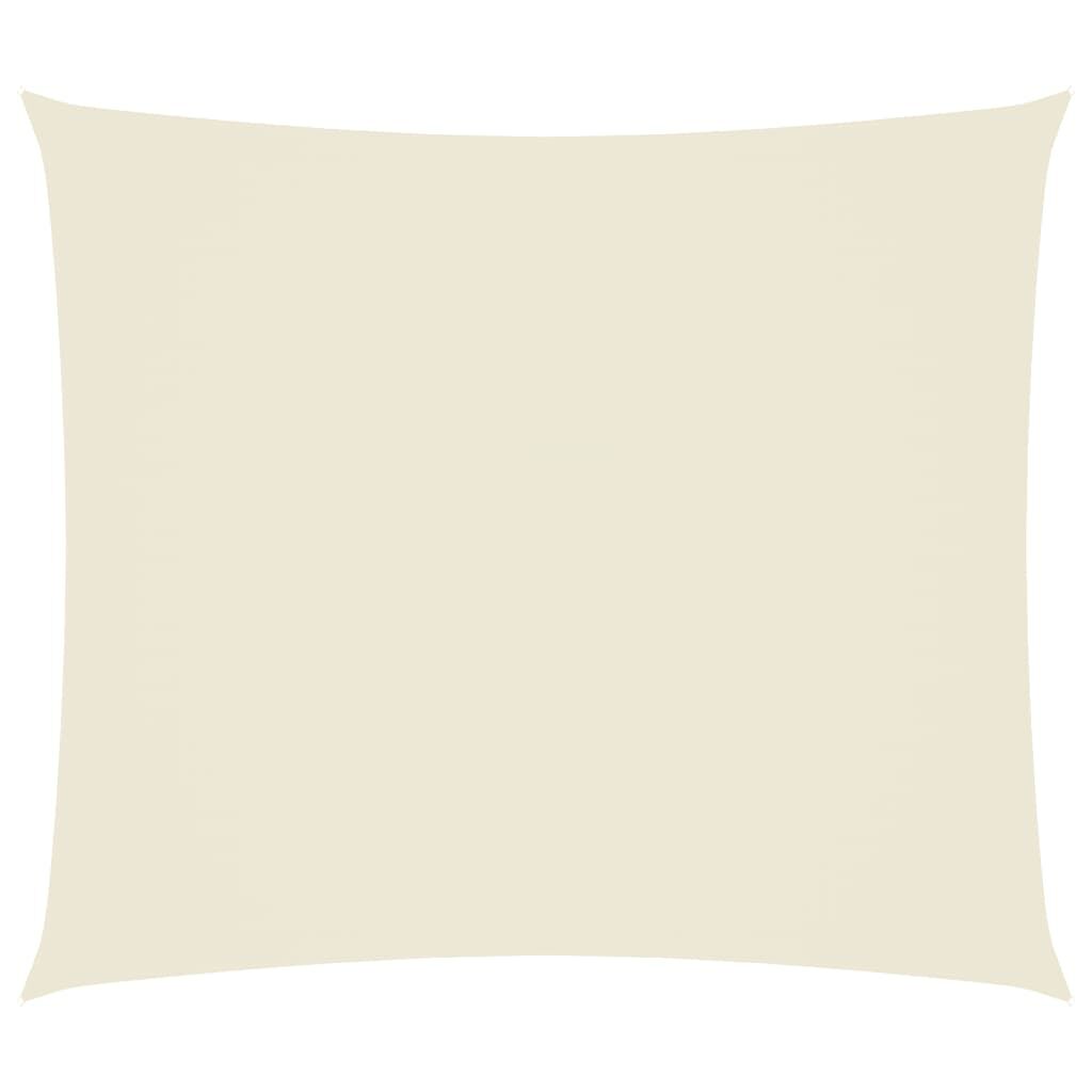 Vidaxl Toldo De Vela Rectangular Tela Oxford Color Crema 2x2,5 M_0