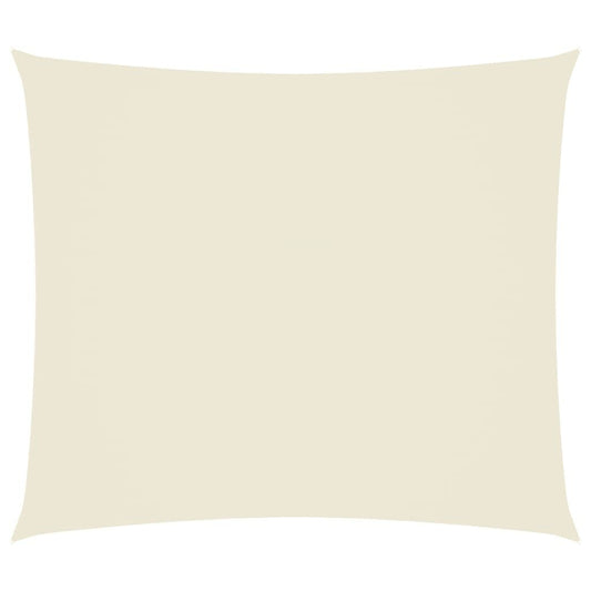 Vidaxl Toldo De Vela Rectangular Tela Oxford Color Crema 2x2,5 M_0