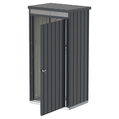Armario Alto Palladium 1 Puerta Gris Antracita_0