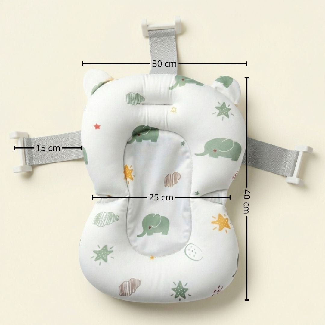 Cojín De Baño Antideslizante Con Estampado De Elefantes Para Bebés, Cómodo Y Seguro Bathby_2