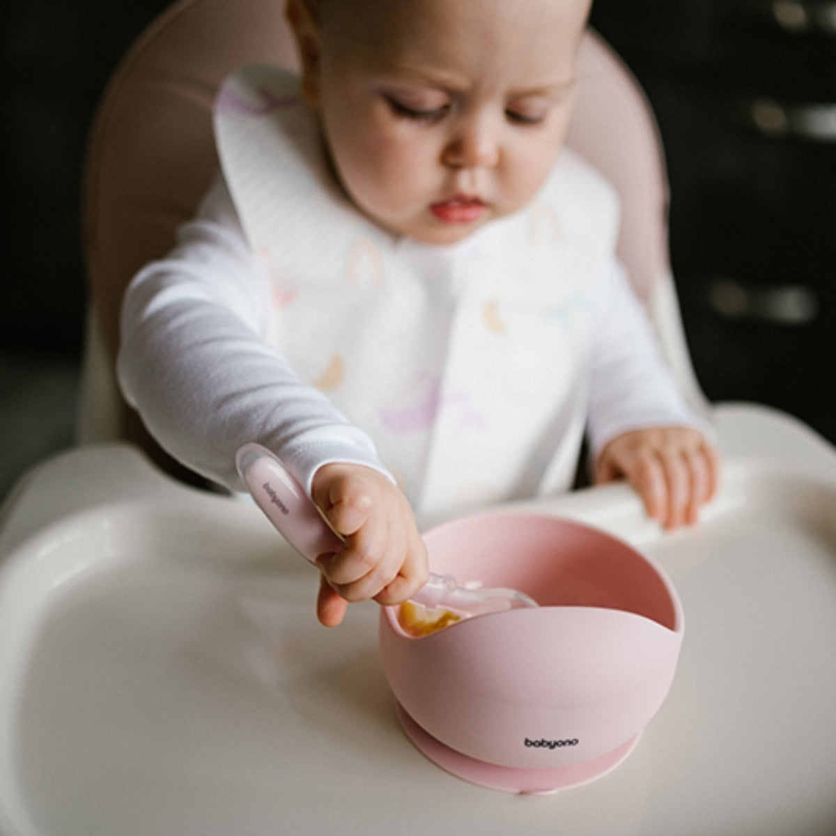 Bowl Silicona Con Ventosa Para Bebés Rosa_3