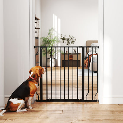 Pawhut Barrera De Seguridad Extensible Con 2 Extensiones 75-95x76 Cm Negro_4