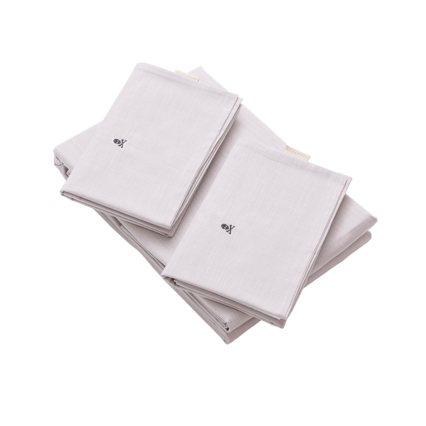 Set Sábanas Gris (encimera 270x280cm + 2 Fundas De Almohada  50x105cm) 100% Algodón Scalpers Home_0
