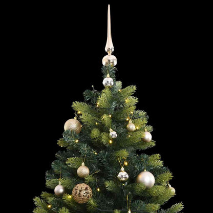 Vidaxl Árbol De Navidad Artificial Con Bisagras 150 Led Y Bolas 150 Cm_1