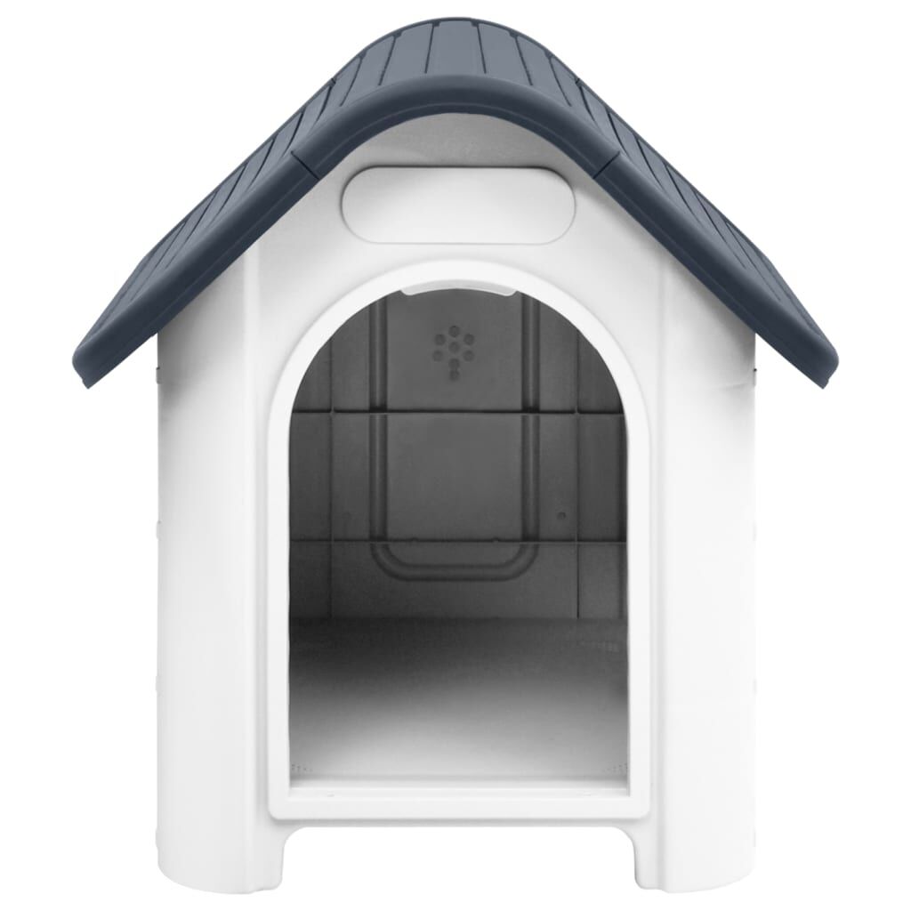 Vidaxl Casa Para Perro Gris 59x75x66 Cm Polipropileno_1