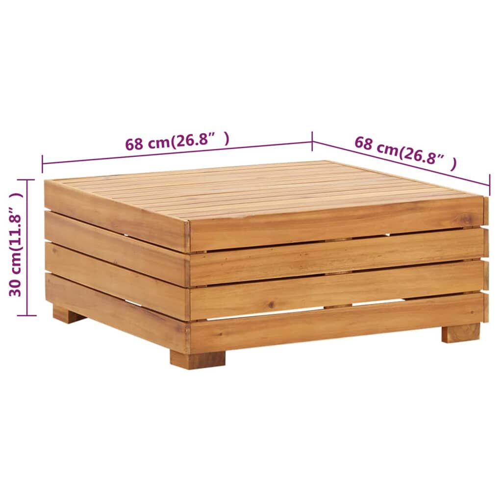 Vidaxl Muebles De Jardín 2 Piezas Con Cojines Madera Maciza De Acacia_2
