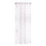 Wellhome Cortina Infantil Pompones Blanca Y Rosa