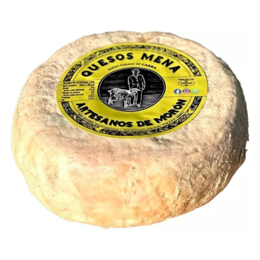 Queso Mena Madurado De Cabra Natural Cobertura Manteca Queso Entero 700-800 grs aprox_0