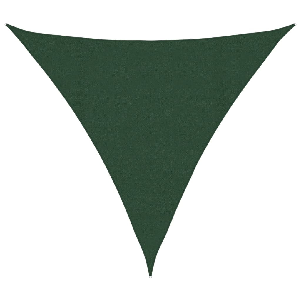Vidaxl Toldo De Vela Verde Oscuro Hdpe 160 G/m² 4x4x4 M_0