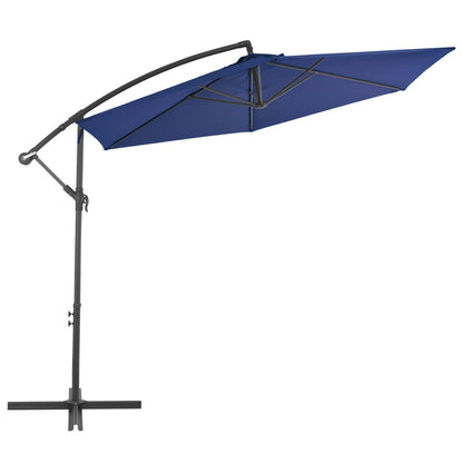 Vidaxl Sombrilla Voladiza Con Poste De Aluminio Azul 300 Cm_1