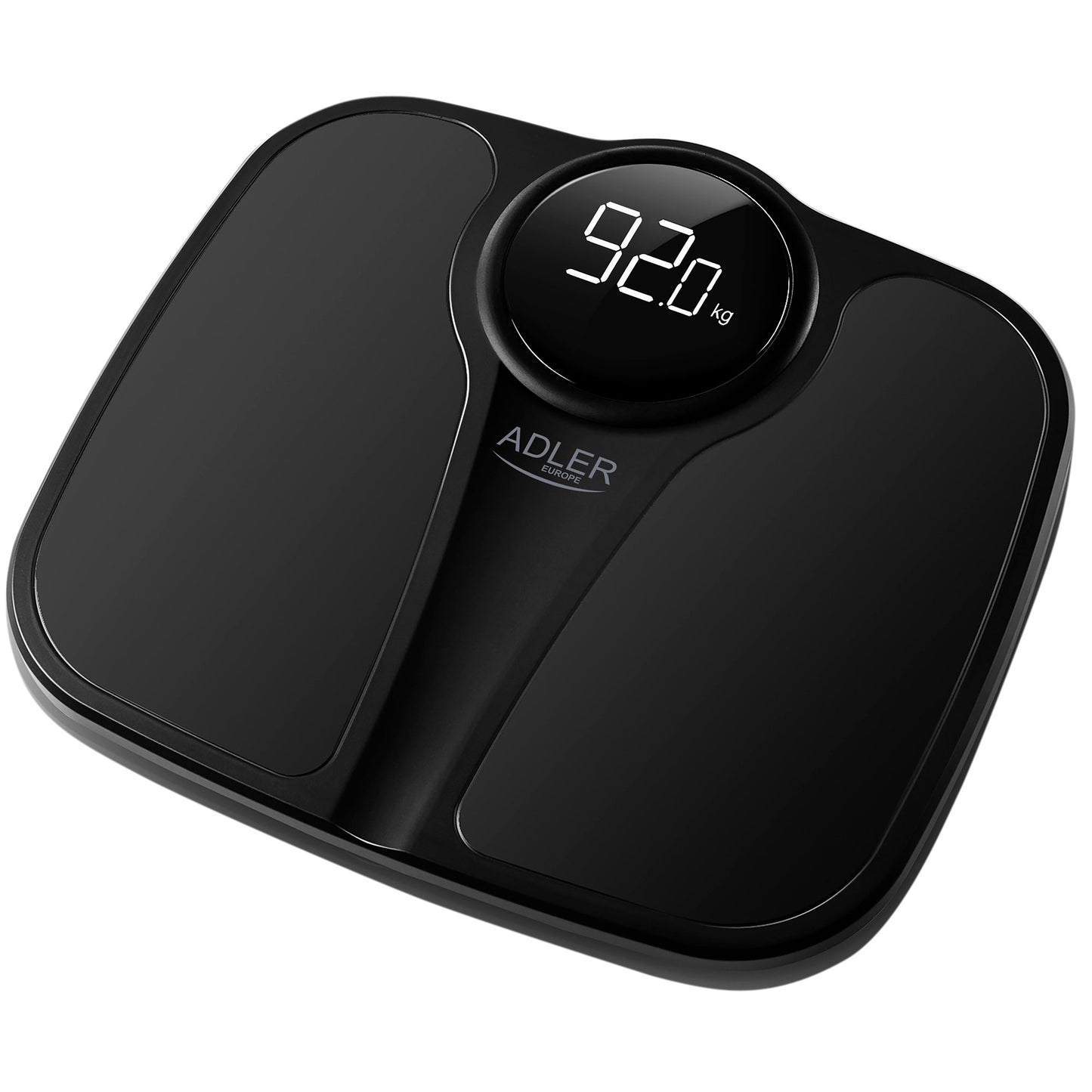 Báscula De Baño Digital, Alta Precisión 180kg, Pantalla Led Apagado Automático, Antideslizante, Briebe, Sc1124b, Negro