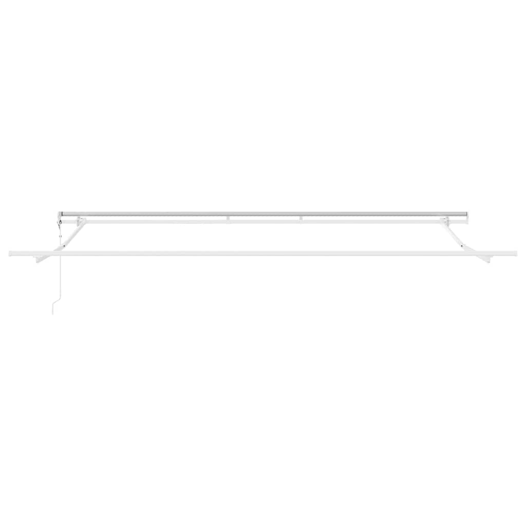 Toldo Retráctil Verde Y Blanco 500 X 300 Cm Tela Y Aluminio_5