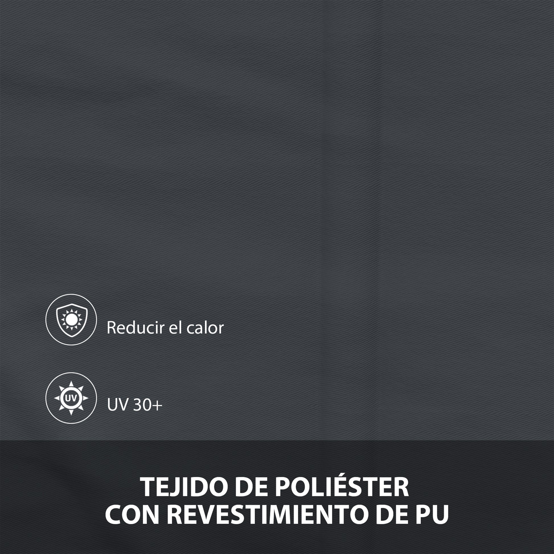 Outsunny Toldo Para Ventana Manual Con Marco De Aluminio 150x120 Cm Gris Oscuro_3