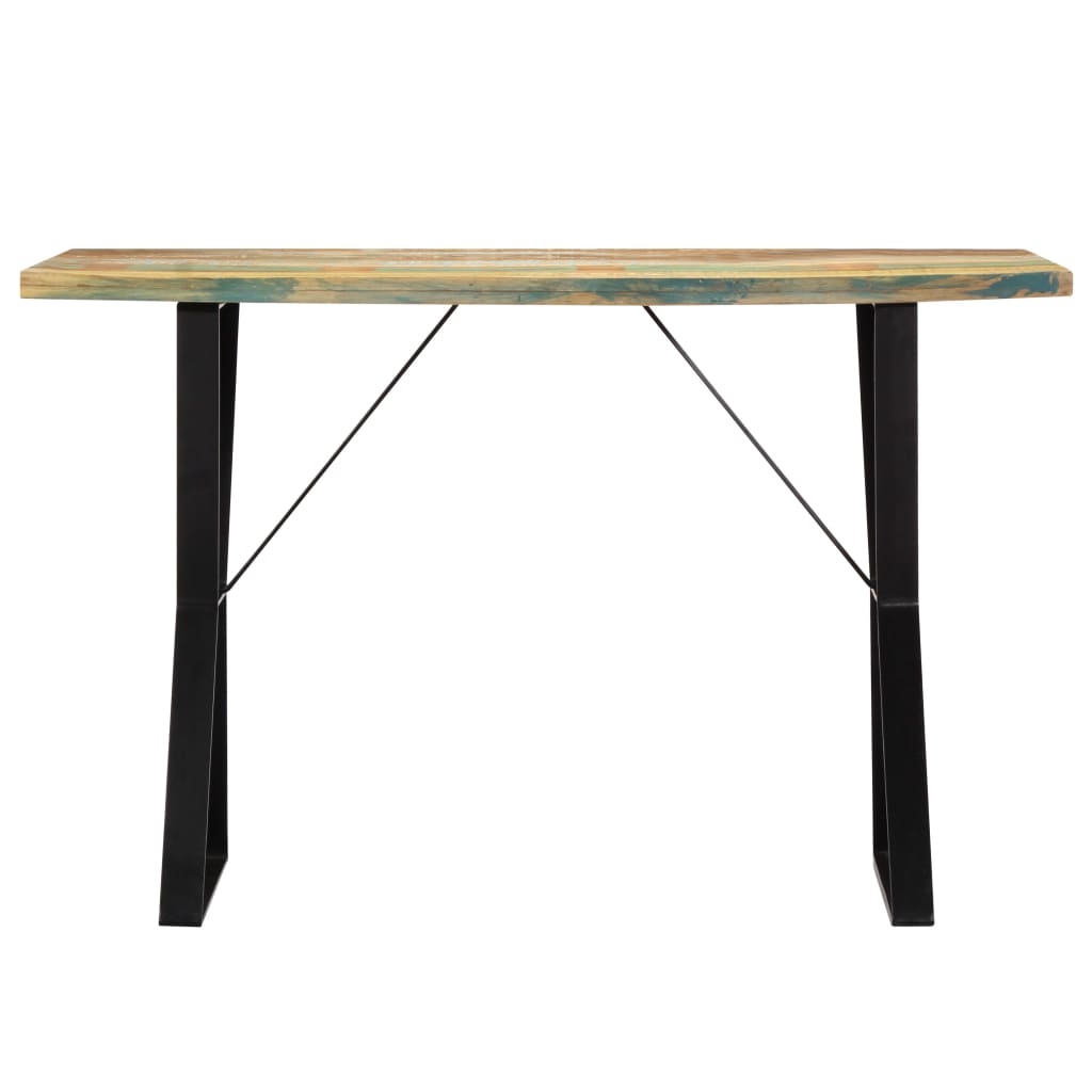 Mesa De Comedor Madera Maciza Reciclada 120x60x76 Cm_0