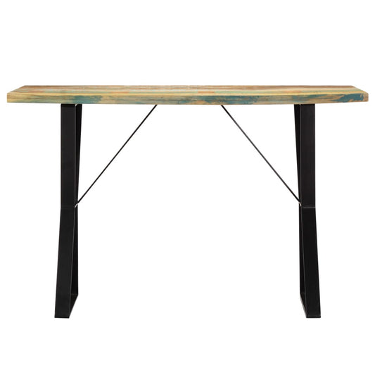 Mesa De Comedor Madera Maciza Reciclada 120x60x76 Cm_0