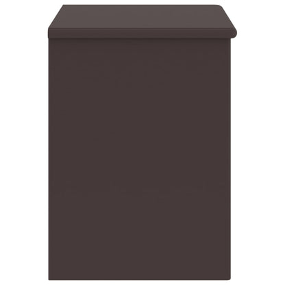 Mesitas De Noche Madera Maciza De Pino Marrón Oscuro 35x30x40cm_1