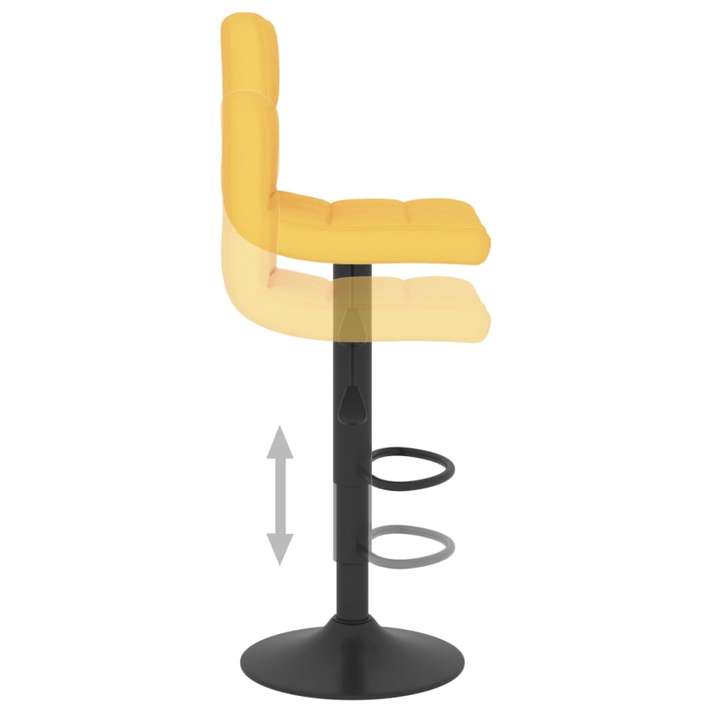 Taburete De Cocina De Tela Amarillo Mostaza_4