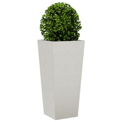 Jardineras 2 Uds De Acero Inoxidable 35x35x75 Cm_3