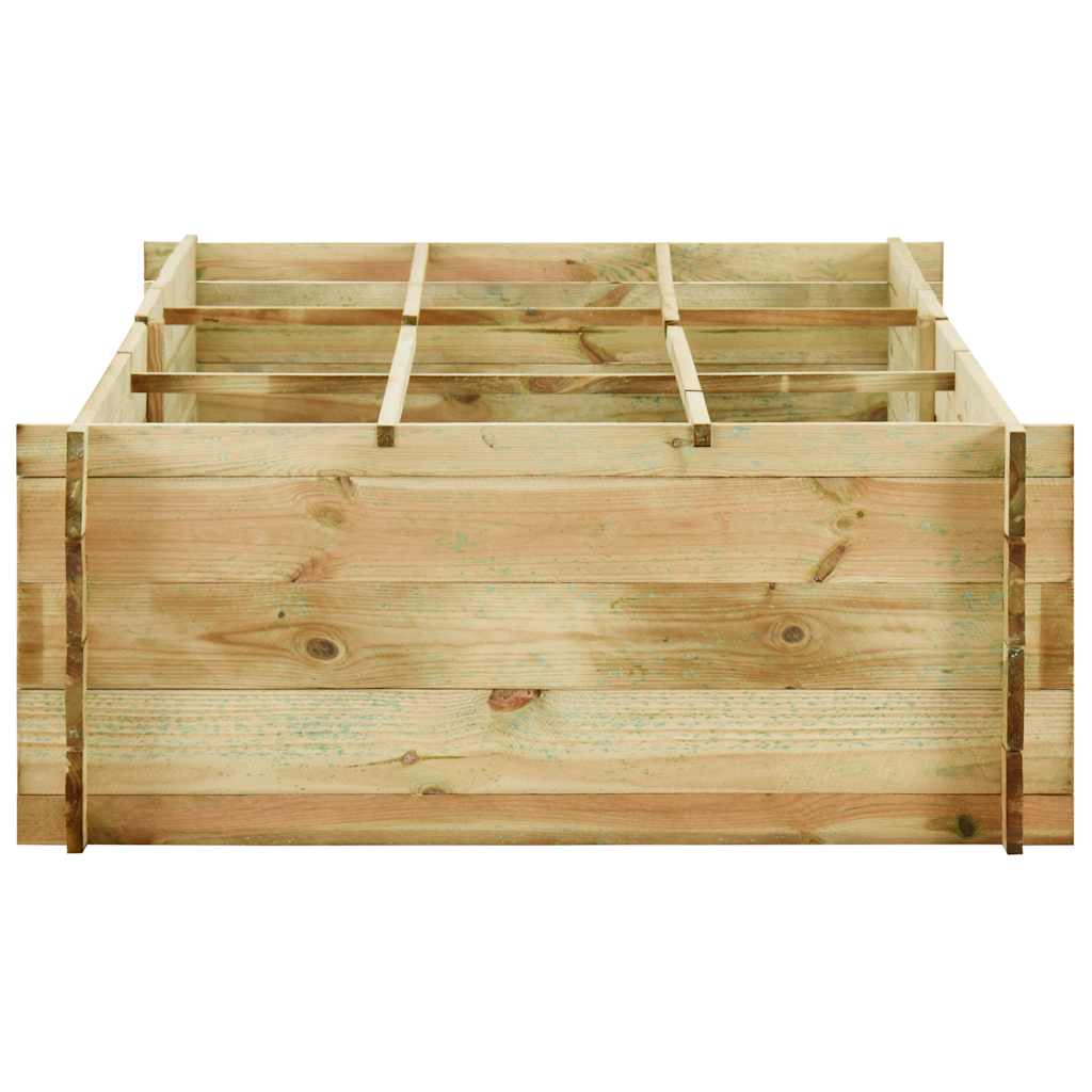 Jardinera Para Verduras Madera Pino Impregnada 197x100x40cm_2