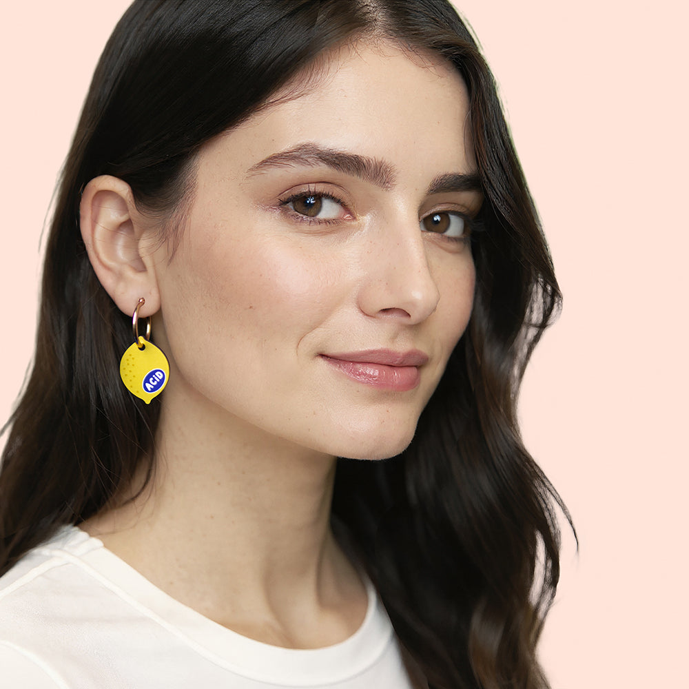 Pendientes Lemon De Madera | Joyería Artesanal, Ligera Y Elegante | Diseño Natural Y Original_3