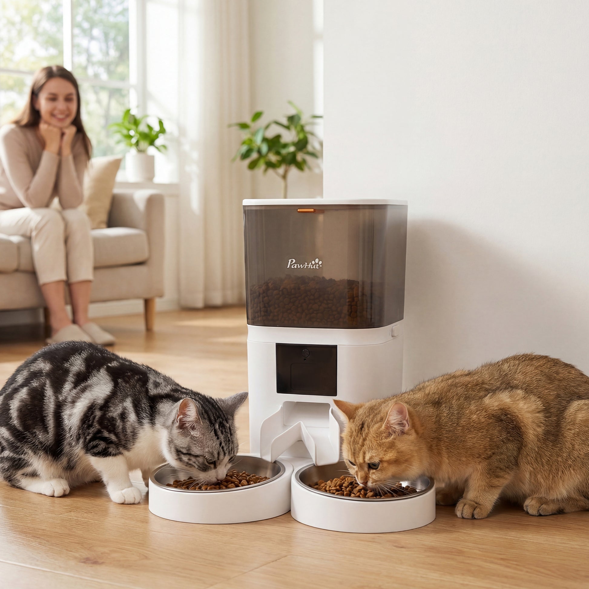 Pawhut Comedero Automático 6l Wifi 2.4g_1