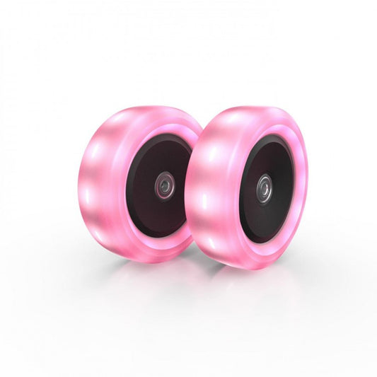 Rueda Con Luz De Led Para Patinete Berg Nexo Rosa._0