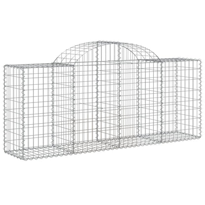 Cestas De Gaviones 40 Uds Forma De Arco Hierro 200x50x80/100 Cm_2